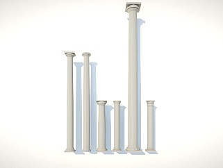 欧式 柱式 柱子集合 景观柱